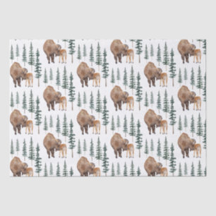 Mama Baby Bison Tissuepapier