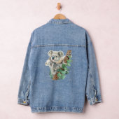 Mama Baby Koala Beer Australisch Schattig Dier Denim Jacket (Hangar)