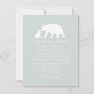 Mama + Baby Polar Beer Boy Baby shower per post Kaart