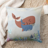 Mama & Baby Whale Throw Pillow Kussen (Deken)