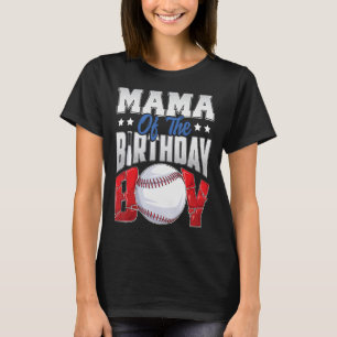 Mama Baseball jarig Jongen Familie Baller per dag  T-shirt