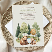 Mama bear aventure attend une invitation baby show