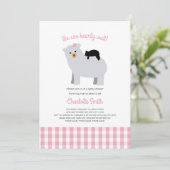 Mama Bear Baby Bear baby shower invitation (Debout devant)