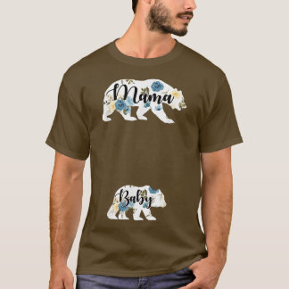 Mama Bear Baby Bear Pregnancy Pregnant Mom Mothers T-shirt