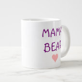 Mama Bear Coeur rose Mug (Devant droit)
