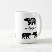 Mama Bear et Cubs Coffee Mug (Devant droit)