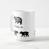 Mama Bear et Cubs Coffee Mug (Devant gauche)
