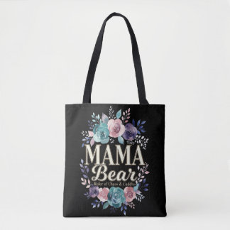 Mama Bear Ruler Of Chaos And Cuddles Floral Gift Draagtas