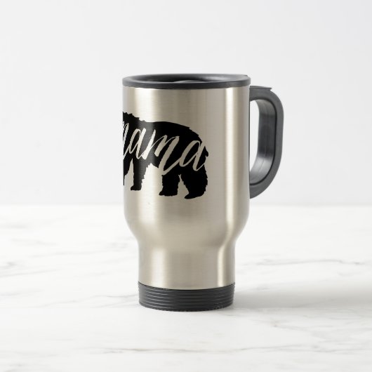 Mama Bear Travel Coffee Mug (Devant droit)