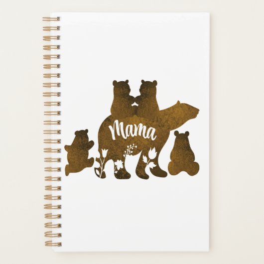 Mama Bear With 4 Cubs Maman of Four Children Cadea (Devant)