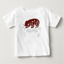 Mama Bear witte baby trui T-shirt
