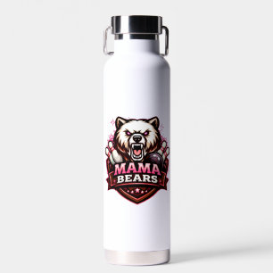 Mama Bears Dames Bowling Team Logo Waterfles