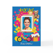 "Mama, Bedankt miljoen!" Moederdagkaart