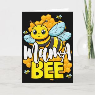 Mama Bee Familie Bee Eerste Bij-dag Outfits Kaart