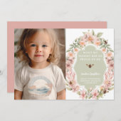 Mama Bee Proud Preschool Afstuderen Aankondiging (Voorkant / Achterkant)