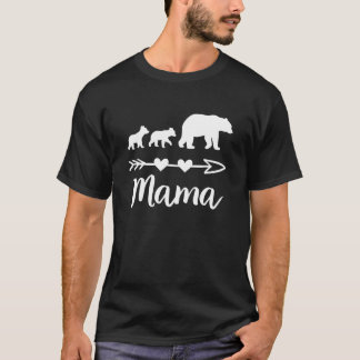 Mama Beer 2 baby's Kinder moeder van twee Schattig T-shirt