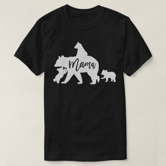 Mama Beer 3 Beer Cubs na het uitrijden op Bac T-shirt (Design voorkant)