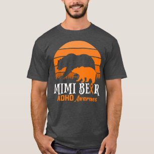 Mama Beer ADHD Mam National ADHD Awareness Day Ora T-shirt
