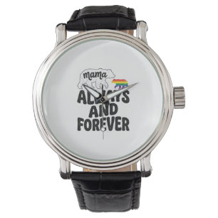 Mama Beer Altijd En Voor Altijd Vintage Regenboog Horloge