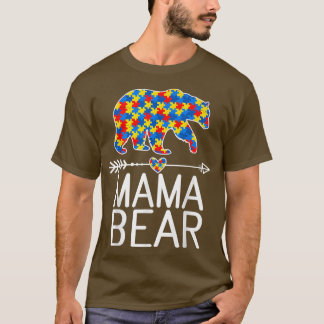 Mama Beer Autism Awareness Puzzle Piece Premium T-shirt