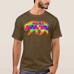 Mama beer autisme puzzle t-shirt