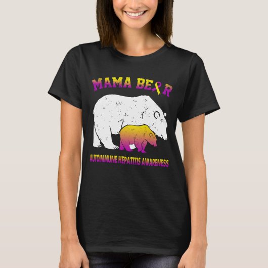 Mama Beer Autoimmune Hepatitis Bewustheid T-shirt (Voorkant)