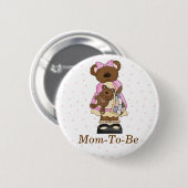 Mama Beer Baby shower Mama Pin Button (Voorkant /achterkant)