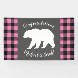 Mama Beer Baby shower Woodland Lodge Girl Pink Spandoek