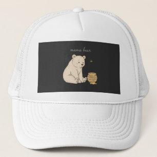 Mama Beer Cute Beer & Honey Moederdag Cadeau T-shi Trucker Pet