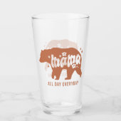 Mama Beer de hele dag Glas (Voorkant)