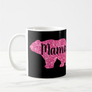 Mama beer design moederdag cadeau zwart Koffiemok