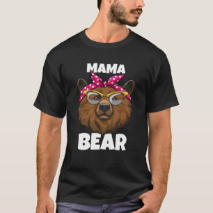 Mama Beer Dier Vrouwen Natuur Funny Bandana Glas T-shirt