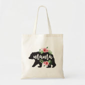 Mama Beer Elegant Rustic Floral Flowers mama Tote Bag (Voorkant)