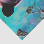 Mama Beer en welpen Tissuepapier (Detail)