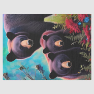 Mama Beer en welpen Tissuepapier