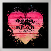 Mama Beer Heart Poster (Voorkant)