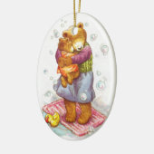 Mama Beer Hug Keramisch Ornament (Links)