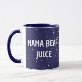Mama Beer Juice Witte stip Schattigee witte tekst Mok