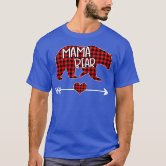 Mama Beer Kerstmis Pajama Red Buffalo Pset Famil T-shirt