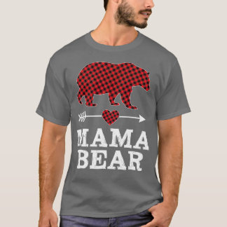 Mama Beer Kerstmis Pajama Red Buffalo Pset Famil T-shirt