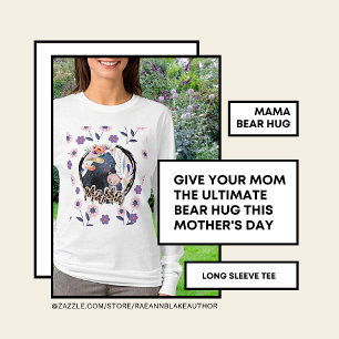 "Mama Beer knuffel" Moederdag T-shirt met lange mo