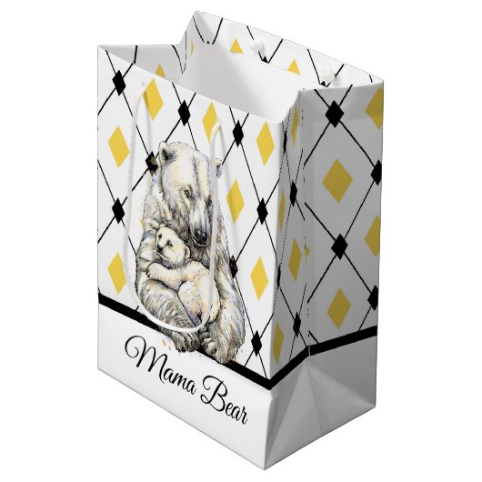 Mama Beer Medium Cadeauzakje (Voorkant Gekanteld)