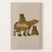 Mama Beer Met 2 Cubs Moeder Van Twee Planner (Achterkant)