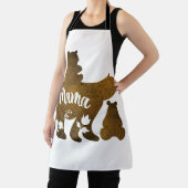 Mama Beer Met 2 Cubs Moeder Van Twee Schort (Insitu)