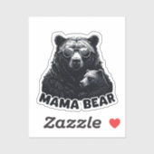 Mama Beer met donkere zonnebril Sticker (Vel)