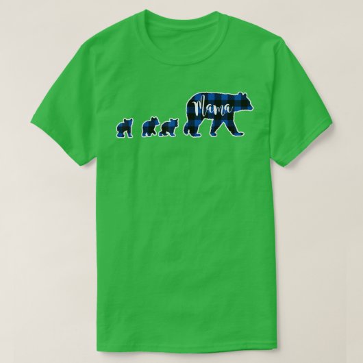 Mama Beer met drie 3 Cubaanse blauwe buffels Che T-shirt (Design voorkant)