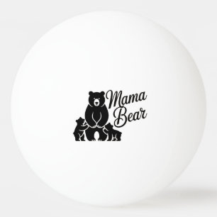 Mama Beer met Welpen Gezellige Beer Familie Pingpongballen