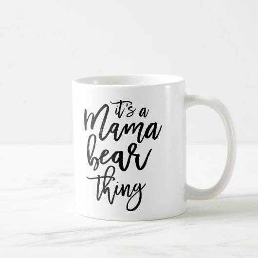 Mama Beer Moeder Typografisch Koffiemok (Rechts)