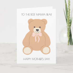 Mama Beer Moederdag Kaart