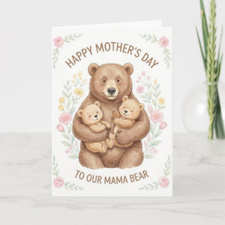 Mama Beer Moederdagkaart Feestdagen Kaart